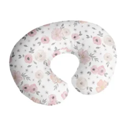 Sweet Jojo Designs Girl Support Nursing Pillow Cover (Pillow Not Included) Watercolor Floral Pink And Grey -Sweets Jojo Shop GUEST 5f5b6283 2195 4f42 822b b6c12981e2a2