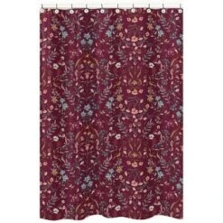 Sweet Jojo Designs Shower Curtain 72in.x72in. Boho Floral Wildflower Red Orange And Blue -Sweets Jojo Shop GUEST 5fe71b32 d614 4259 90ce a66d9344c154