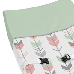 Sweet Jojo Designs Changing Pad Cover - Mod Arrow - Coral/Mint -Sweets Jojo Shop GUEST 6178785f f761 4972 882a 8bb3dc89c321