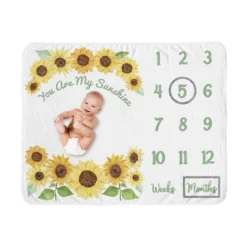 Sweet Jojo Designs Girl Baby Milestone Blanket Sunflower Yellow Green And White -Sweets Jojo Shop GUEST 61a312cc 054e 442f 9f0f f10d8a90cdc1