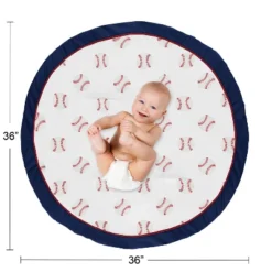 Sweet Jojo Designs Boy Baby Tummy Time Playmat Baseball Patch Red White And Blue -Sweets Jojo Shop GUEST 6556d371 bb98 4734 b5fe 946a0b4dd3b3