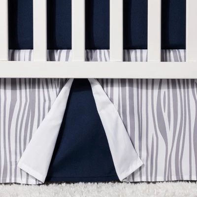 Sweet Jojo Designs Crib Bedding Set - Navy & White Stag - 11pc 5 Sweet Jojo Designs Crib Bedding Set - Navy & White Stag - 11pc - Image 3