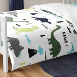 Sweet Jojo Designs Boy Toddler Bedding Set Mod Dinosaur Blue And Green Blue And Green 5pc. -Sweets Jojo Shop GUEST 6c685a83 54e4 47c5 bfd8 2340d3f55174