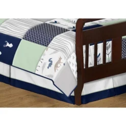 Sweet Jojo Designs Gender Neutral Unisex Toddler Bedding Set Woodsy Blue, Green And Grey 5pc -Sweets Jojo Shop GUEST 6d454407 2b94 4e2a 82a2 9bd4d4e2ccb0