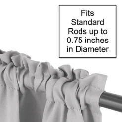 Sweet Jojo Designs Window Valance Treatment 54 In. Trellis Grey And White