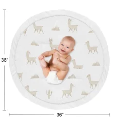 Sweet Jojo Designs Boy Or Girl Gender Neutral Unisex Baby Tummy Time Playmat Boho Llama Taupe And White -Sweets Jojo Shop GUEST 734e669d 7622 425e 9688 e831c085a3d9