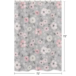 Sweet Jojo Designs Shower Curtain 72in.x72in. Watercolor Floral Grey Pink 9 Sweet Jojo Designs Shower Curtain 72in.x72in. Watercolor Floral Grey Pink -Sweets Jojo Shop GUEST 7461e991 9599 4181 88a0 ebb38a61d43a