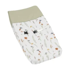 Sweet Jojo Designs Girl Changing Pad Cover Watercolor Floral Garden Green Blue And Orange -Sweets Jojo Shop GUEST 749e44f7 f474 4cfc a33e c387197e783a