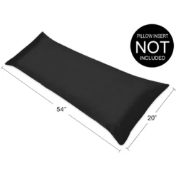Sweet Jojo Designs Body Pillow Cover (Pillow Not Included) 54in.x20in. Solid Black -Sweets Jojo Shop GUEST 75ad094a a3e0 40be b09c 596bb4e28773