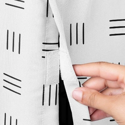 Sweet Jojo Designs Dog Crate Kennel Cover 36in. Boho Hatch White And Black 4 Sweet Jojo Designs Dog Crate Kennel Cover 36in. Boho Hatch White And Black - Image 2