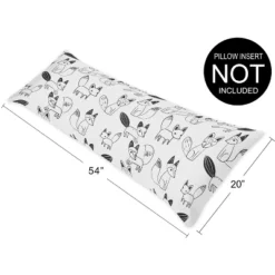 Sweet Jojo Designs Body Pillow Cover (Pillow Not Included) 54in.x20in. Fox Black And White -Sweets Jojo Shop GUEST 7a5e7baf e0c4 47f4 aaff eb2dd0fe3321