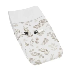 Sweet Jojo Designs Boy Or Girl Gender Neutral Unisex Changing Pad Cover Botanical Leaf Taupe And White -Sweets Jojo Shop GUEST 7aac0df2 fce3 4b5b bf96 914847eddb68