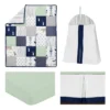 Sweet Jojo Designs Crib Bedding Set - Navy And Mint Woodsy - 4pc -Sweets Jojo Shop GUEST 7d5b4657 acf2 4276 b011 2850f8a7283a