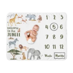 Sweet Jojo Designs Gender Neutral Baby Milestone Blanket Jungle Animals Multicolor -Sweets Jojo Shop GUEST 7fe42e70 eec8 4e90 b551 7fbaf17f5bb2