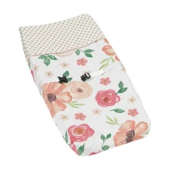 Sweet Jojo Designs Girl Changing Pad Cover Watercolor Floral Peach Green And Gold -Sweets Jojo Shop GUEST 800cb9cc f3b9 4cf7 b2f3 d71bf378f22b