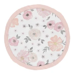 Sweet Jojo Designs Girl Baby Tummy Time Playmat Watercolor Floral Pink Grey And White -Sweets Jojo Shop GUEST 81c0a33c d3bb 4e0a b1b1 d713b56ebb0a