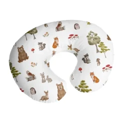 Sweet Jojo Designs Boy, Girl, Unisex/Gender Neutral Support Nursing Pillow Cover (Pillow Not Included) Watercolor Woodland Forest Animals Multicolor -Sweets Jojo Shop GUEST 8377350c 406b 404b ab5f c10d84d29cd4