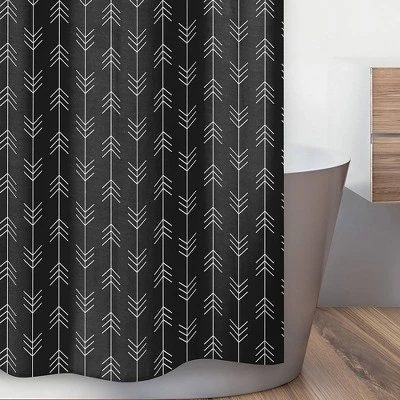 Lumberjack Collection Shower Curtain Black/White - Sweet Jojo Designs 4 Lumberjack Collection Shower Curtain Black/White - Sweet Jojo Designs - Image 2