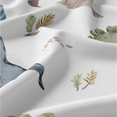 Sweet Jojo Designs Boy Shower Curtain 72in.x72in. Watercolor Dinosaur Dino Multicolor 7 Sweet Jojo Designs Boy Shower Curtain 72in.x72in. Watercolor Dinosaur Dino Multicolor - Image 5