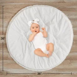 Sweet Jojo Designs Boy Girl Gender Neutral Unisex Baby Tummy Time Playmat Bohemian Fringe Collection Ivory -Sweets Jojo Shop GUEST 8a72a193 e5ae 4e43 acc9 9c0fbd898958