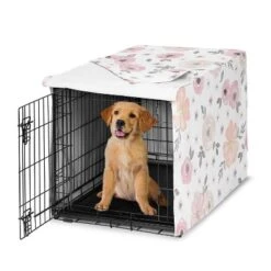 Sweet Jojo Designs Dog Crate Kennel Cover 36in. Watercolor Floral Pink And Grey -Sweets Jojo Shop GUEST 8d8487ab d096 4871 9bc5 70281404126d