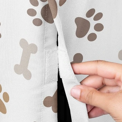 Sweet Jojo Designs Dog Crate Kennel Cover 48in. Paw And Bone Brown Grey And Taupe 4 Sweet Jojo Designs Dog Crate Kennel Cover 48in. Paw And Bone Brown Grey And Taupe - Image 2