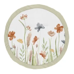Sweet Jojo Designs Girl Baby Tummy Time Playmat Watercolor Floral Garden Green Blue And Orange -Sweets Jojo Shop GUEST 902f61a1 a368 4a71 b99d e7f1b2b6a65f
