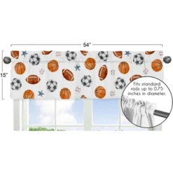 Sweet Jojo Designs Window Valance Treatment 54in. Watercolor Sports Theme Multicolor -Sweets Jojo Shop GUEST 951e5da1 094c 41ea 9232 019433b2751e