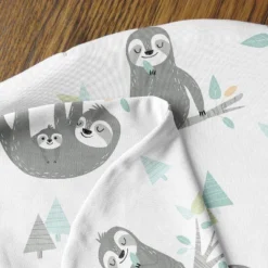 Sweet Jojo Designs Gender Neutral Support Nursing Pillow Cover (Pillow Not Included) Sloth Blue Grey And White -Sweets Jojo Shop GUEST 95fba160 a65a 4061 9116 954a8662bb4f