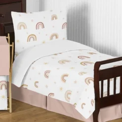 Sweet Jojo Designs Girl Toddler Bedding Set Boho Rainbow Pink Tan And Yellow 5pc -Sweets Jojo Shop GUEST 96149085 d4cc 47e1 8303 f48ffb307a8c