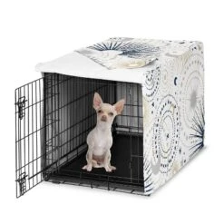 Sweet Jojo Designs Dog Crate Kennel Cover 24in. Celestial Blue Gold And Grey -Sweets Jojo Shop GUEST 975d8b59 bdf8 4cc4 b427 d8b084777fbb