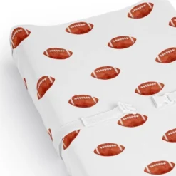 Sweet Jojo Designs Boy Changing Pad Sheet Football Brown And White -Sweets Jojo Shop GUEST 99a8a70a 2496 4347 830d 2bb0347b8dd6