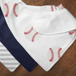 Sweet Jojo Designs Boy Fabric Baby Bibs Baseball Patch White Blue And Grey 3pc -Sweets Jojo Shop GUEST 9a3afd8b d4c2 4b6e 8612 31b43672d93b