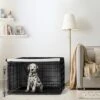 Sweet Jojo Designs Dog Crate Kennel Cover 36in. Boho Hatch Black And White