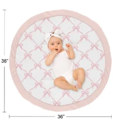 Sweet Jojo Designs Girl Baby Tummy Time Playmat Ballerina And Ballet Bows Pink And White -Sweets Jojo Shop GUEST 9b8e80d6 b182 4163 aedb 7dacaef953d3