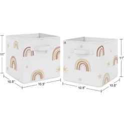 Sweet Jojo Designs Girl Fabric Storage Bins Set Boho Rainbow Collection -Sweets Jojo Shop GUEST 9d9db2fe 00f2 47ac 90d3 5831ff84ef53