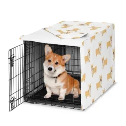Sweet Jojo Designs Boy, Girl, Unisex/Gender Neutral Dog Crate Kennel Cover 36in. Corgi Cartoon Puppy Orange And White -Sweets Jojo Shop GUEST 9eacb7a1 ee45 4e8e a6c9 75596c071d52