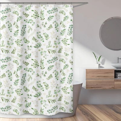 Botanical Leaf Shower Curtain - Sweet Jojo Designs 6 Botanical Leaf Shower Curtain - Sweet Jojo Designs - Image 4