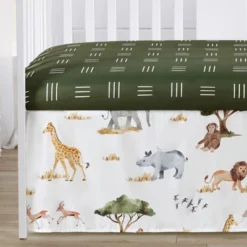 Sweet Jojo Designs Girl Baby Crib Bedding Set - Jungle Animals Collection 4pc -Sweets Jojo Shop GUEST acb2d02a 95ca 4f30 87b8 e3e1100445b8