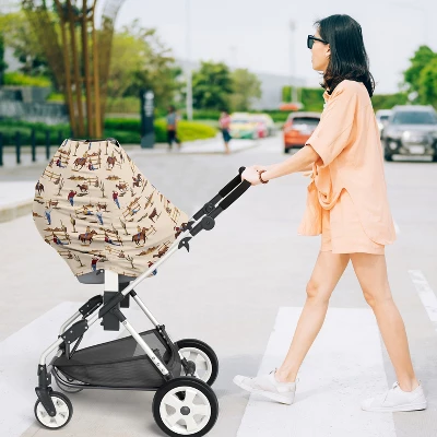 Sweet Jojo Designs Boy 5-in-1 Multi Use Baby Nursing Cover And Car Seat Canopy Wild West Collection 4 Sweet Jojo Designs Boy 5-in-1 Multi Use Baby Nursing Cover And Car Seat Canopy Wild West Collection - Image 2