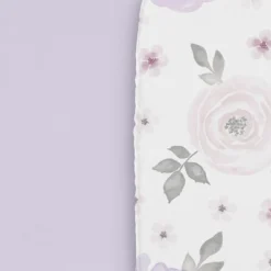 Sweet Jojo Designs Girl Baby Bassinet Fitted Sheets Set Watercolor Floral Purple Pink And Grey 2pc -Sweets Jojo Shop GUEST b31ba7f6 69bd 47c3 a9d1 a4be4d836e58