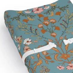 Sweet Jojo Designs Girl Changing Pad Sheet Boho Floral Wildflower Blue Orange And Pink -Sweets Jojo Shop GUEST b5fc8fdc ff81 4104 a45a 6ac1b456f644