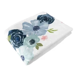 Sweet Jojo Designs Girl Baby Milestone Blanket Watercolor Floral Blue Green And Pink -Sweets Jojo Shop GUEST b66a26c2 cfda 4c7e bcac 98cdbdb50e09