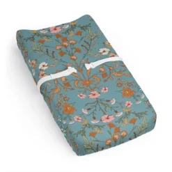 Sweet Jojo Designs Girl Changing Pad Sheet Boho Floral Wildflower Blue Orange And Pink -Sweets Jojo Shop GUEST ba650e82 9a31 4f76 bf49 df6fe57c9a34