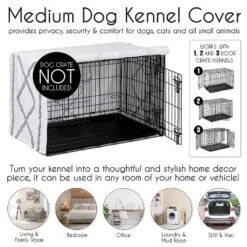 Sweet Jojo Designs Gender Neutral Unisex Dog Crate Kennel Cover 36in. Boho Fringe White And Grey -Sweets Jojo Shop GUEST bbaa5f79 63fa 430c ac38 0820eaa78d76