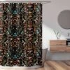 Sweet Jojo Designs Shower Curtain 72in.x72in. Boho Floral Wildflower Black And Orange -Sweets Jojo Shop GUEST bcafcbd1 d3af 4f85 a527 e92cde19ccac