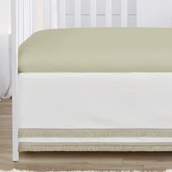 Sweet Jojo Designs Girl Baby Crib Bed Skirt Watercolor Floral Garden White And Taupe -Sweets Jojo Shop GUEST be4e166a 6f2e 45ef b45c c58e59371db5