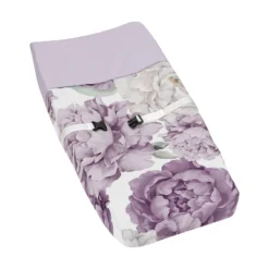 Sweet Jojo Designs Girl Changing Pad Cover Peony Floral Garden Purple And Ivory -Sweets Jojo Shop GUEST bfedcfdc e161 4700 938a 227e9c297c64