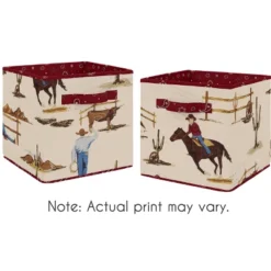 Sweet Jojo Designs Fabric Storage Bins Set Wild West Cowboy Multicolor -Sweets Jojo Shop GUEST c1b0fc10 8eda 4e84 874d 4f690fffc7b7