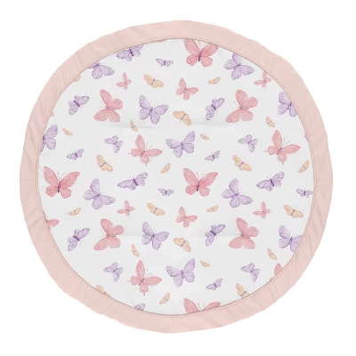 Sweet Jojo Designs Girl Baby Tummy Time Playmat Butterfly Blush Pink And Purple 7 Sweet Jojo Designs Girl Baby Tummy Time Playmat Butterfly Blush Pink And Purple - Image 5